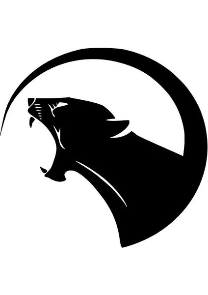 Puma Yuvarlak Sticker Oto Motor Laptop Duvar Folyo Sticker 20X20 cm