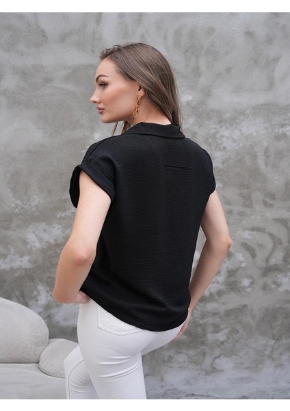 Aerobin Kumaş Düğme Detaylı Bluz fiyatları