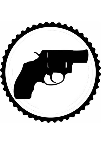 Silah Kolleksiyonu 7.model Tasarım Sticker 30 x 30 cm