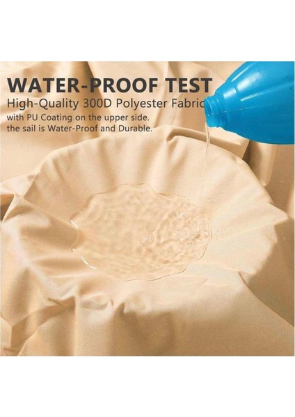 Su Geçirmez Gölgelik 4x3.5m Bej Oxford Kumaş fiyatları