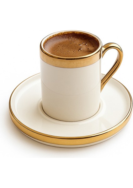Tepsili Porselen Fincan Seti Damat Kahvesi-Söz Nişan Türk Kahvesi Kahve Fincanı Kahve Seti