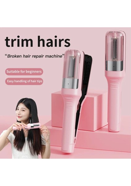 Pembe 2'si 1 Arada Profesyonel Saç ve Kırık Alma Makinesi indirimleri