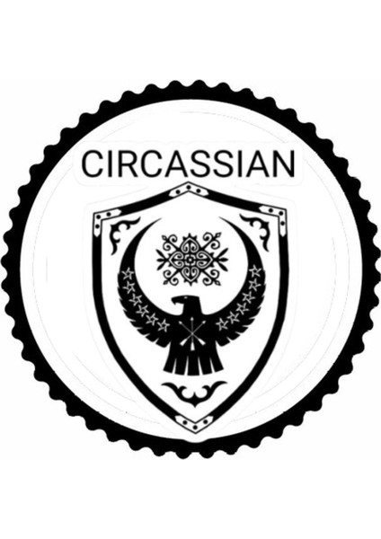 Kafkas Sembolleri Tasarım 21.model Sticker 10 x 10 cm