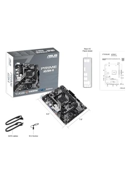 Prime A520M-R Amd A520 Am4 Ddr4 5100 HDMI M2 Usb3.2 Matx, Anakart modelleri