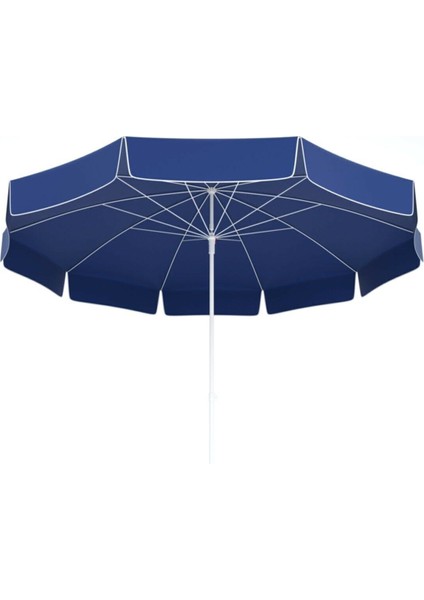 2 Metre Mavi Polyester Plaj Şemsiyesi (Bidonlu) Aydın