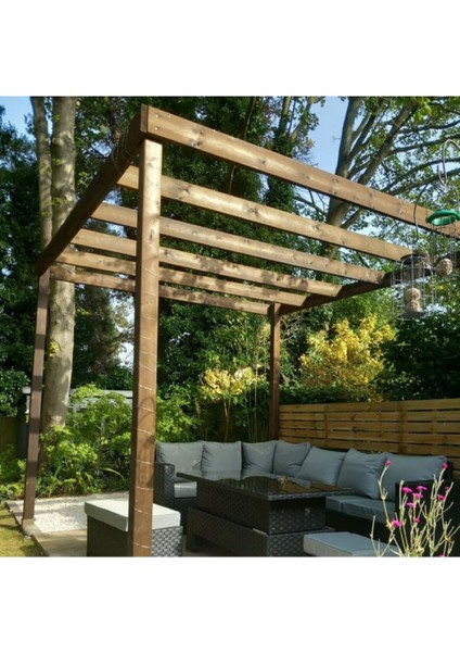 Ahşap 250X250 cm Smart Pergole Tente Çardak, Şık ve Dayanıklı Dış Mekan Koruma Ürünü fiyatları