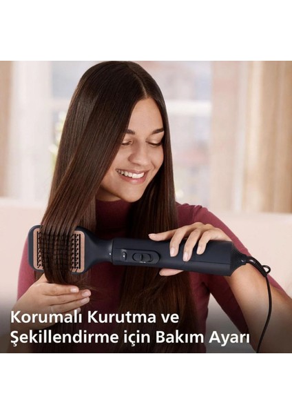 Mavi 5'li Çok Fonksiyonlu Hava Üflemeli Iyonlu Saç Şekillendirme Cihazı modelleri