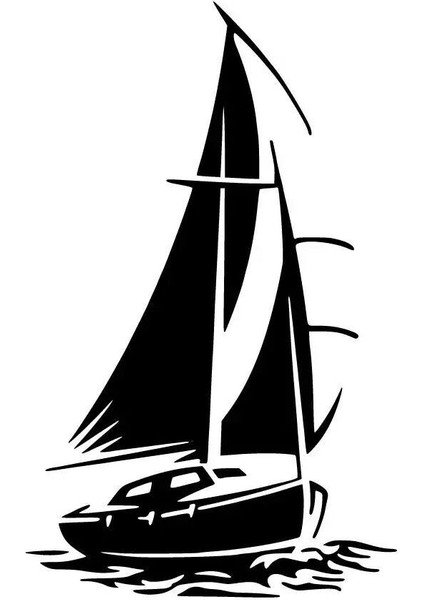 Yelkenli Tekne Sticker Oto Motor Laptop Duvar Folyo Sticker 10X16 cm fiyatları