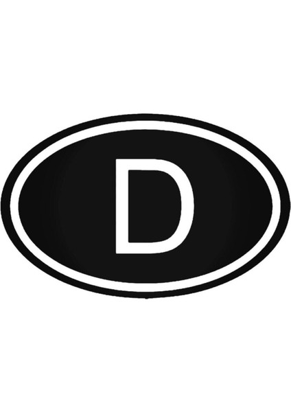 D Almanya Ülke Logosu Oto Özel Yeni Sticker 15 x 9 cm