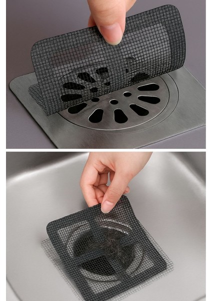 10’lu Lavabo Gider Filtresi – Koku Önleyici Haşere Koruyucu Banyo ve Mutfak Süzgeç Kapağı