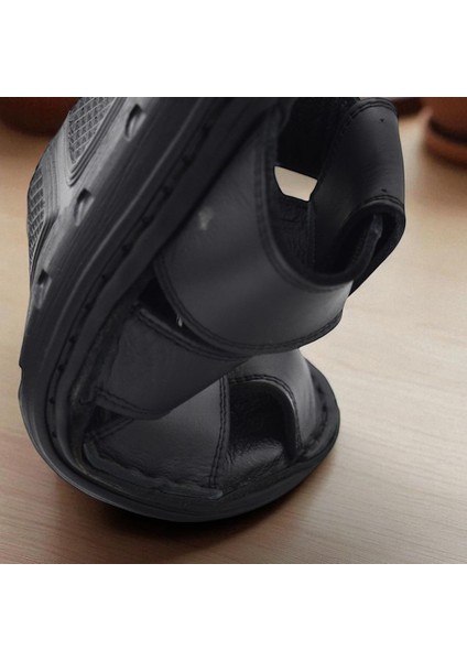 089 Puff Ortopedik Taban Günlük Hakiki Deri Erkek Terlik Erkek Kapalı Terlik indirimleri