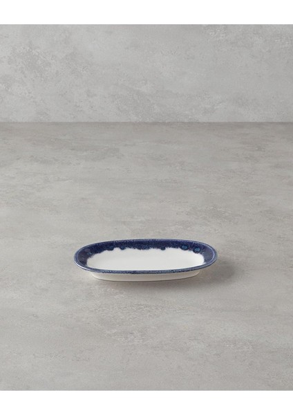 Home Larry Porselen Kayık Tabak 19 cm Lacivert