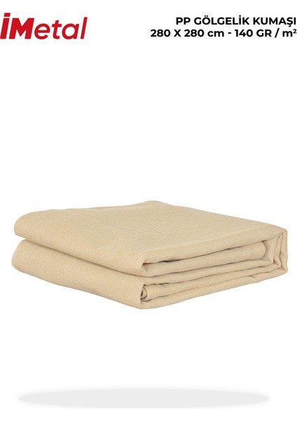 Bej 280X280 Delikli Kumaş Gölgelik, Hafif ve Şık Gölgelik Çözümü fiyatları