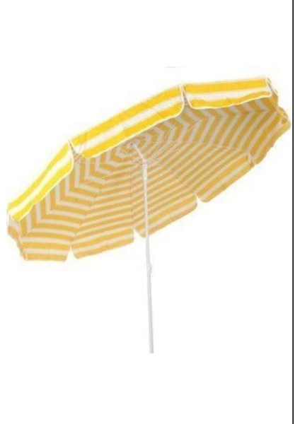 2 Metre Telli Eğilebilir Plaj Şemsiyesi, Sarı Renkli, Hafif ve Pratik Tasarım fiyatları