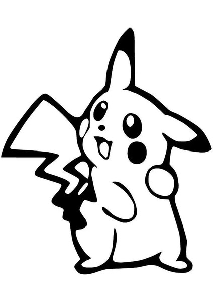 Pikachu Sticker Oto Motor Laptop Duvar Folyo Sticker 10X12 cm Lcst [lcst] fiyatları