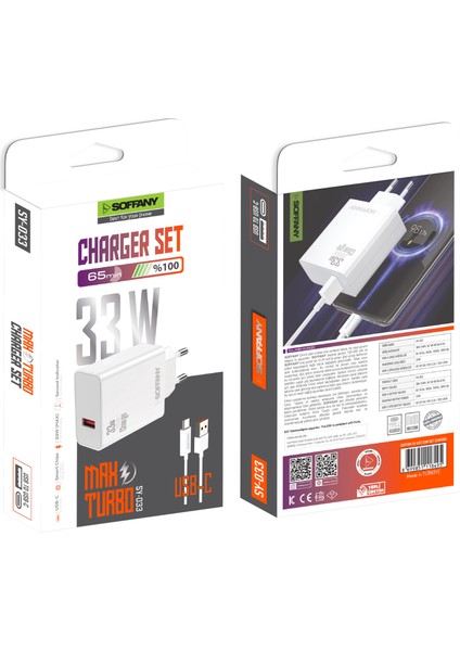 SY-033 Max Turbo 33W Şarj Cihazı fırsatları