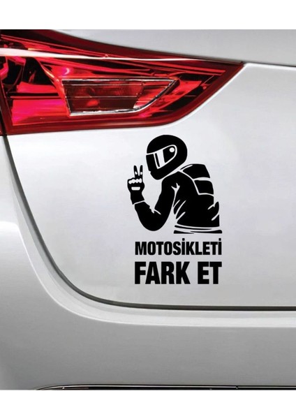 Motorsikleti Fark Et 15 x 9 cm Oto Sticker Motorsiklet Sticker fiyatları