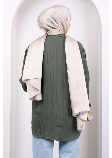 Haki Kol Detaylı Gömlek fırsatları