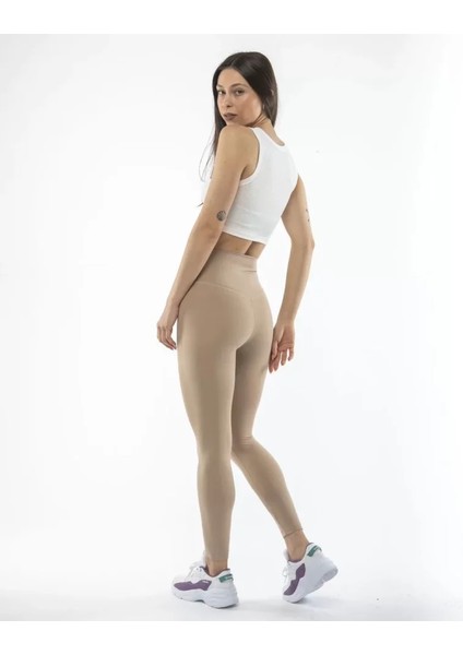 Slim Fit Yüksek Bel Toparlayıcı Korse Özellikli Seamless Spor & Günlük Tayt fırsatları