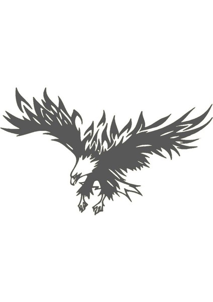 Kartal Tasarım Oto Kaput Sticker Gri 50 x 80 cm