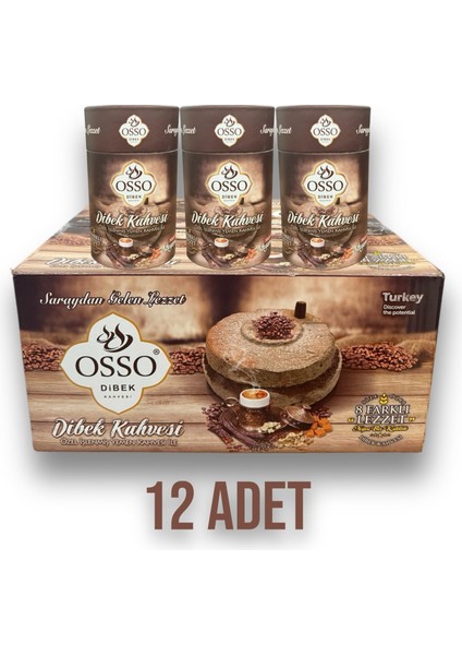 12'li Silindir Dibek Kahvesi (12x200=2400 gr)