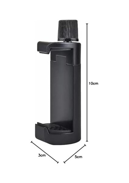 Profesyonel Fotoğraf ve Video Çekim Aparatı, Kolay Taşınabilir, Ergonomik, 5-10 cm Telefon Tutucu, Tripod Başlık, Dikey ve Yatay Kullanım