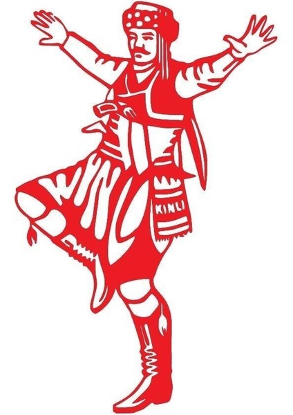 Zeybek Oynayanadam Sticker (Oto-Motor-Laptop-Duvar-Dekor) 30 x 48 cm modelleri