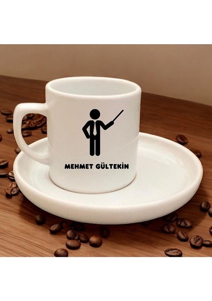 Öğretmenler Gününe Özel Harfli Özel Tasarım- Kişiye Özel Harfli Türk Kahve Fincanı modelleri