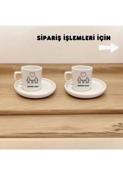 Kahve Fincanı Seti- Aileye Özel 2'li Türk Kahvesi Fincan Seti En Güzel Hediye