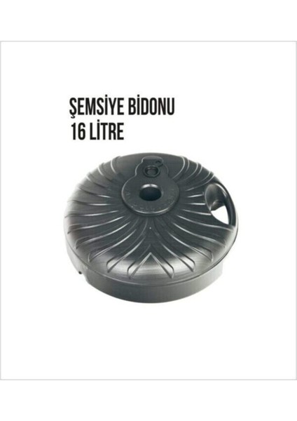 16 Litre Siyah Ağırlık Bidonu, Bayrak, Pano ve Direk Için Ideal