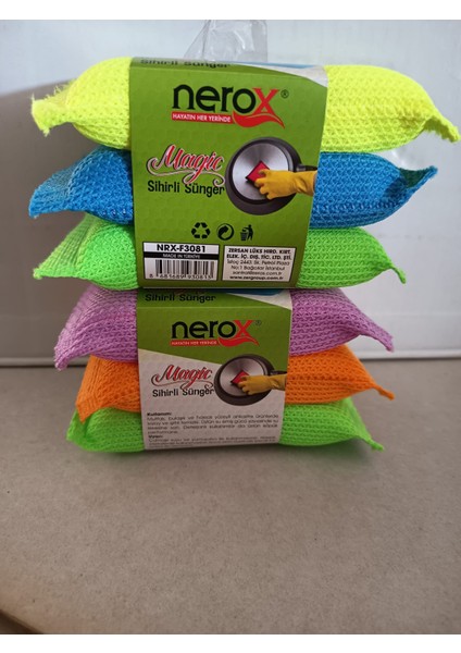 Sihirli Bulaşık Süngeri 6 Adet