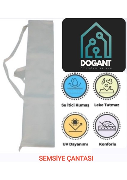 Katlanabilir Plaj Şemsiyesi Taşıma Çantası, Hafif ve Kullanışlı, Bej Renkli