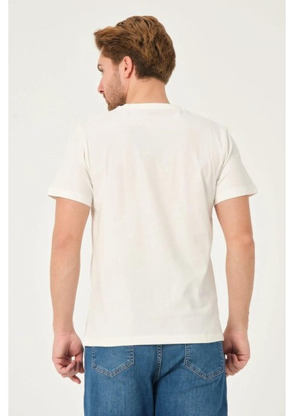 x Serüven %100 Organik Pamuk Erkek Düz Ekru Tişört Regular Fit / Normal Kesim modelleri