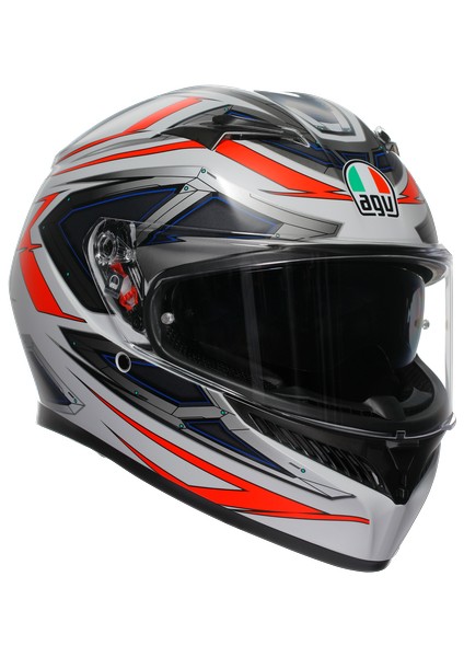 Kask/k3 E2206 Mplk Space Matt Whıte Red Fluo Configuration