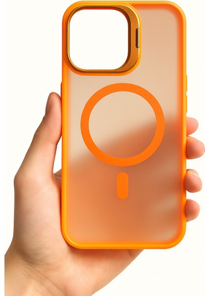 iPhone 16 Pro Max – Kamera Standlı + Magsafe + Lens Hediyeli Koruyucu Kılıf