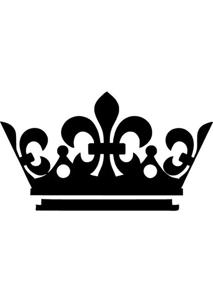 Kral Tacı Sticker Oto Motor Laptop Duvar Folyo Sticker 15X9 cm