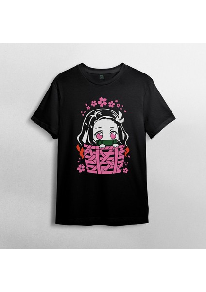 Demon Slayer Kimetsu No Yaiba Nezuko %100 Pamuklu Bisiklet Yaka T-Shirt Model - 2 fiyatları
