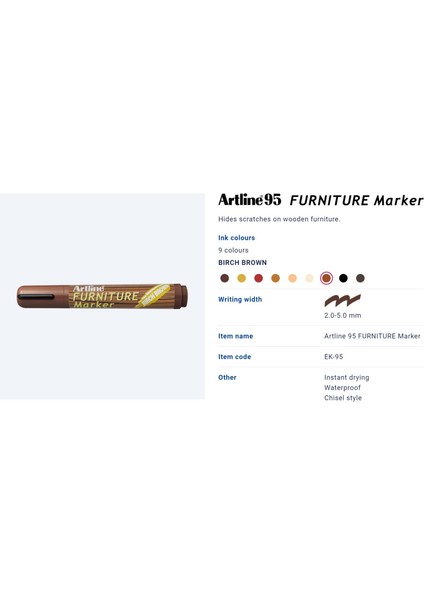 Ahşap Rötuş Kalemi | Mobilya Tamiri ve Rötuş Boyas Huş - Birch (EK95) fiyatları