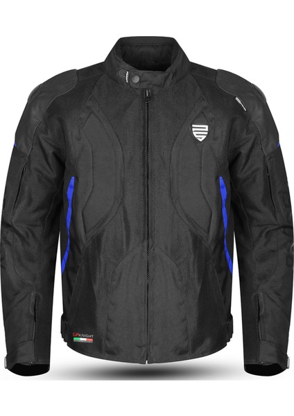 195GP Hörgüçlü Mavi 4 Mevsim Mont