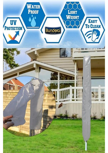 Su Geçirmez Plaj Şemsiyesi Kılıfı 150X20CM, Taşıma Çantası, Koruma Örtüsü, Gri indirimleri