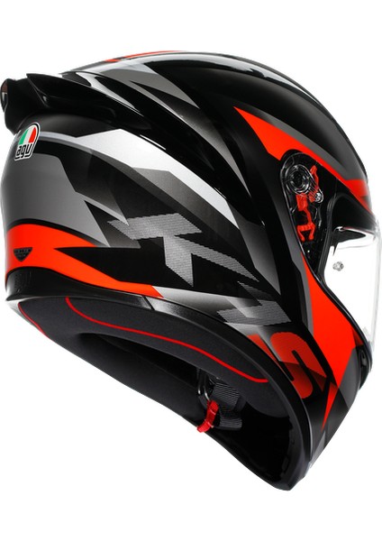 Kask/k1 S E2206 Fastlap Black Grey Red Conf. indirimleri