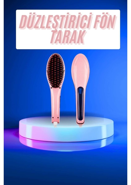 Dijital Seramik Kaplamalı Çok Renkli Saç Düzleştirici Tarak