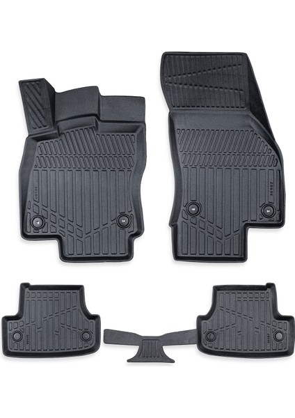 Volkswagen T Roc 2017 Sonrası Myk 3D Premium Havuzlu Oto Paspas Araca Özel