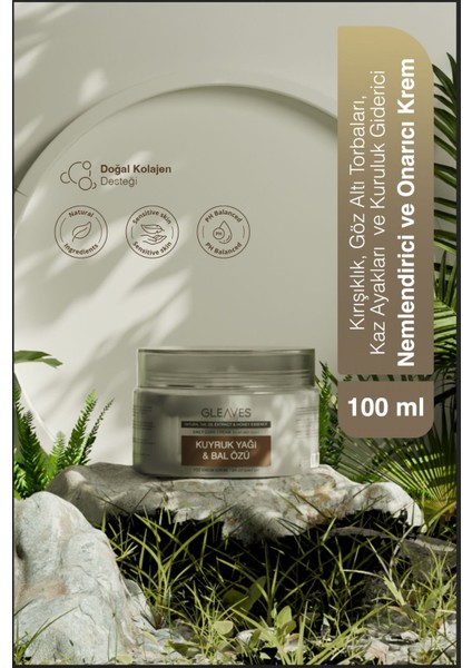 2li Yüz Kuyruk Yağı ve Bal Özlü Yaşlan.ma Karşıtı Doğal Nemlendirici Yüz Bakım Kremi (2X100=200ML) fiyatları