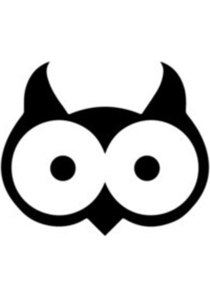 Baykuş Kafası (Oto-Motor-Laptop-Duvar-Dekor) 20 x 16 cm