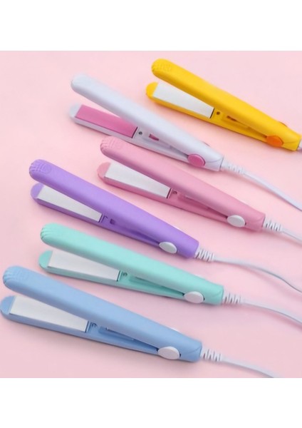 Mini Saç Düzleştirici, Seyahat Için Taşınabilir ve Şık Pembe Tasarım