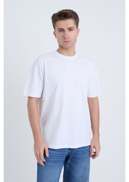 Unisex Oversize Basic 3'lü Siyah Beyaz Bordo Renk T-Shirt fiyatları