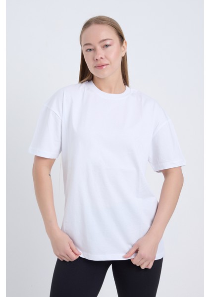 Unisex Oversize Basic 3'lü Siyah Beyaz Bordo Renk T-Shirt modelleri