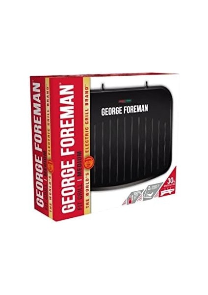 Foreman Medium Fit Izgara - Geliştirilmiş Yapışmaz Kaplama ve Hızlı Isınma Özellikli Çok Yönlü Izgara, Sıcak Plaka ve Tost Makinesi, Siyah 25810-56 fiyatları