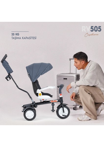 RV505 Casablanca Ebeveyn Kontrollü 3 Tekerlekli Bisiklet